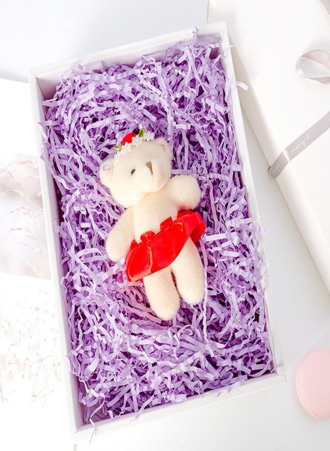Ankelesz 50g Easter Raffia Grass Paper Shred for Gift Wrapping Basket and Gift Box Filling，Crinkle Cut Paper for Wrapping (Purple) - Image 2